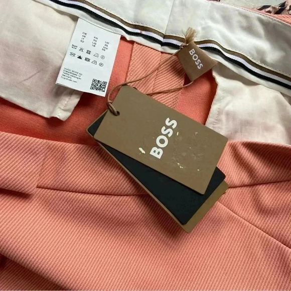 NWT Boss Tatiani Straight Textured Ankle Pants Trousers size 16 - Picture 8 of 11